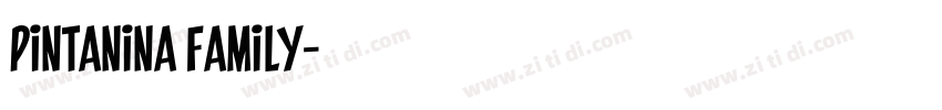 Pintanina Family字体转换 Pintanina Family字体转换
